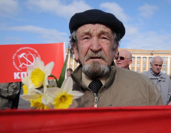 Labor Day march in Veliky Novgorod