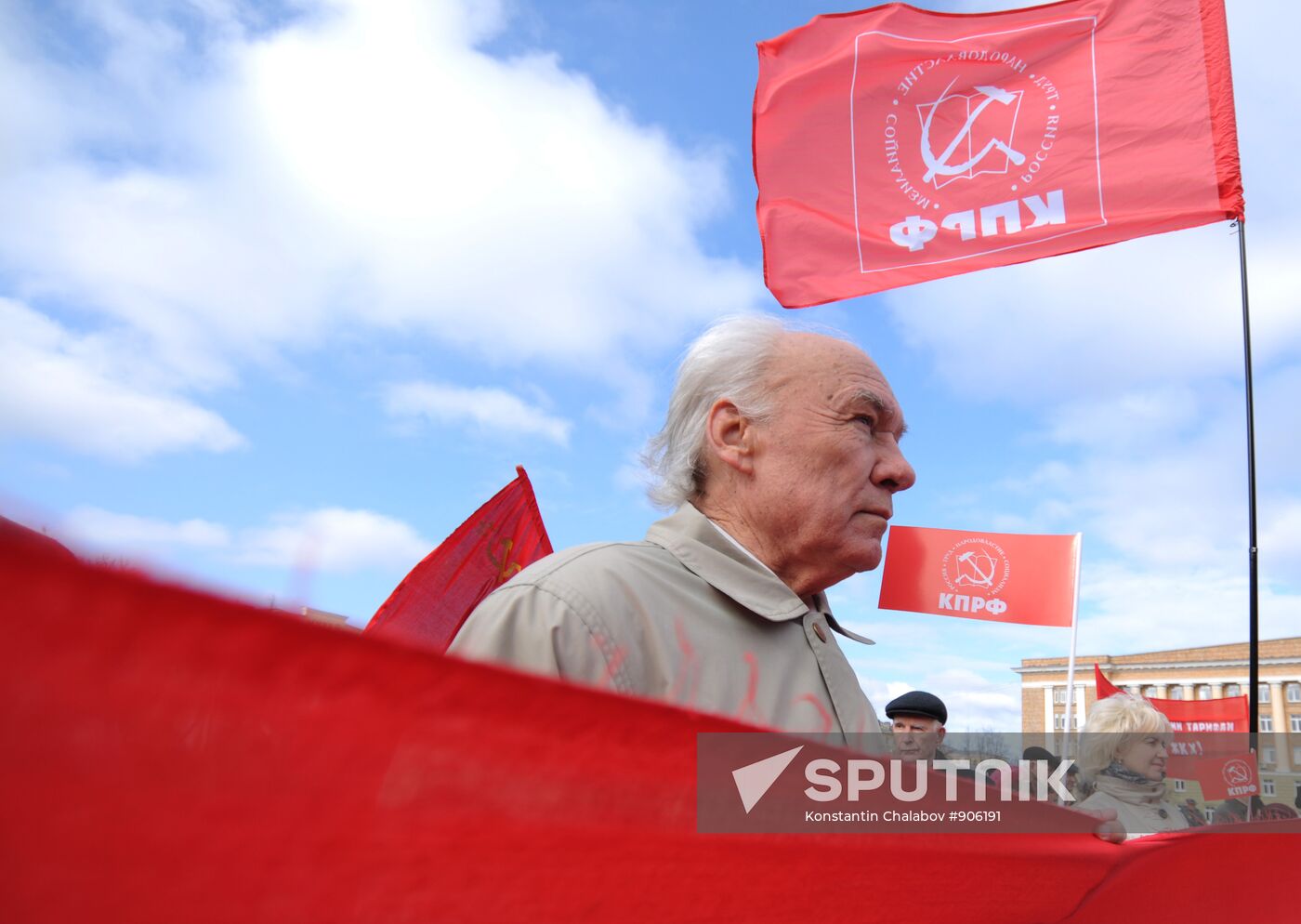 Labor Day march in Veliky Novgorod