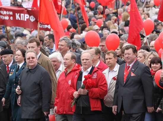 Labor Day march in Moscow