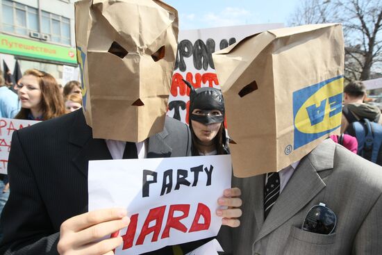 Labor Day "Monstration" in Novosibirsk