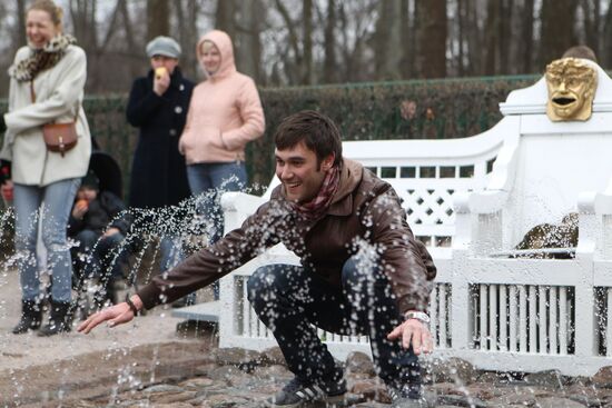 Fountain season opens in Peterhof