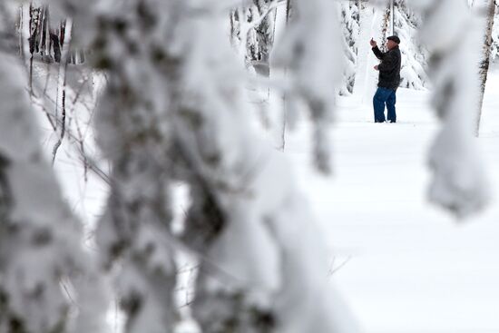 Aftermath of snow cyclone in Yuzhno-Sakhalinsk