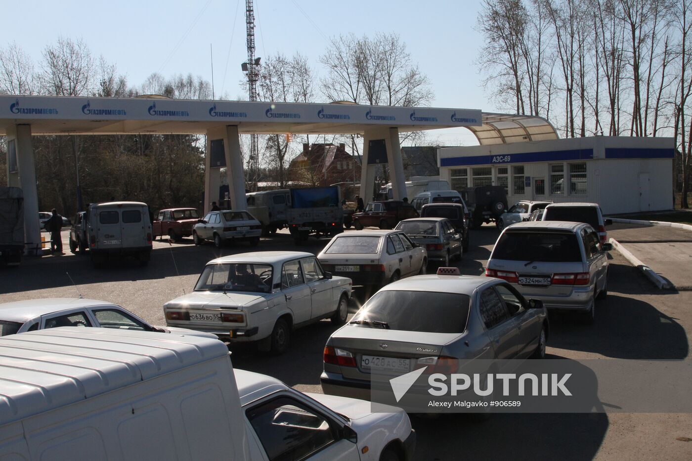Gas station in Russia