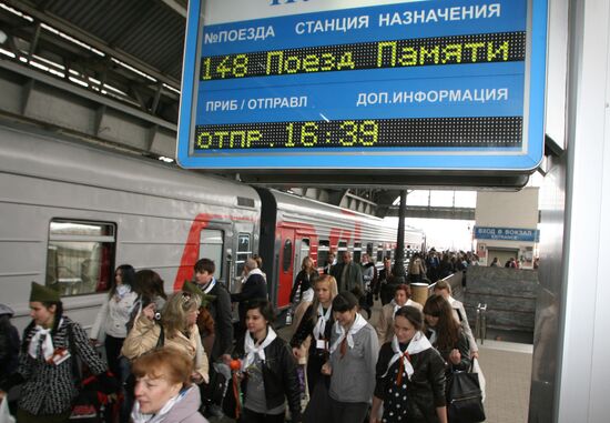 "Memorial Train" with veterans leaves Kaliningrad