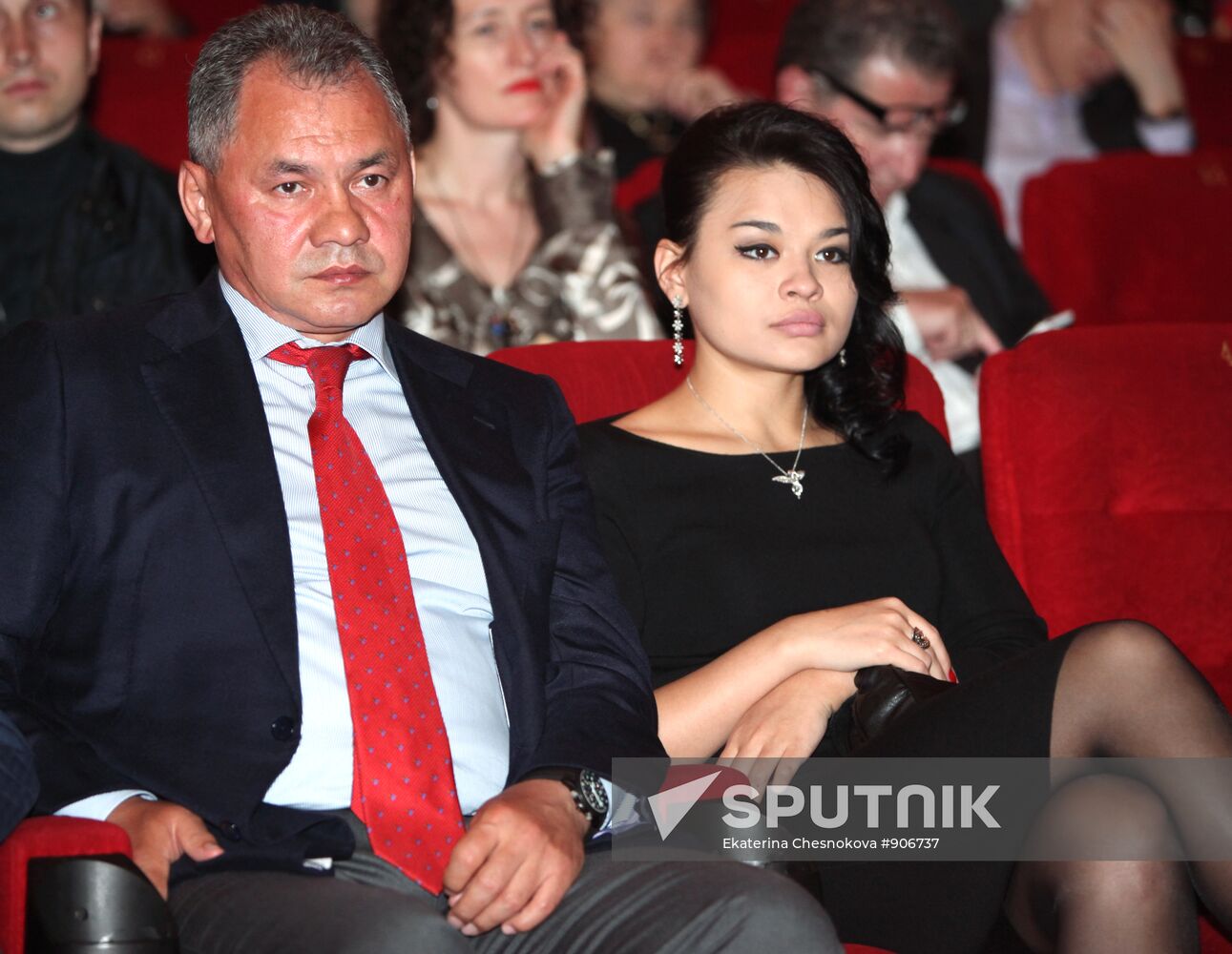 Sergei Shoigu with his daughter Ksenia