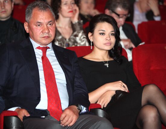 Sergei Shoigu with his daughter Ksenia