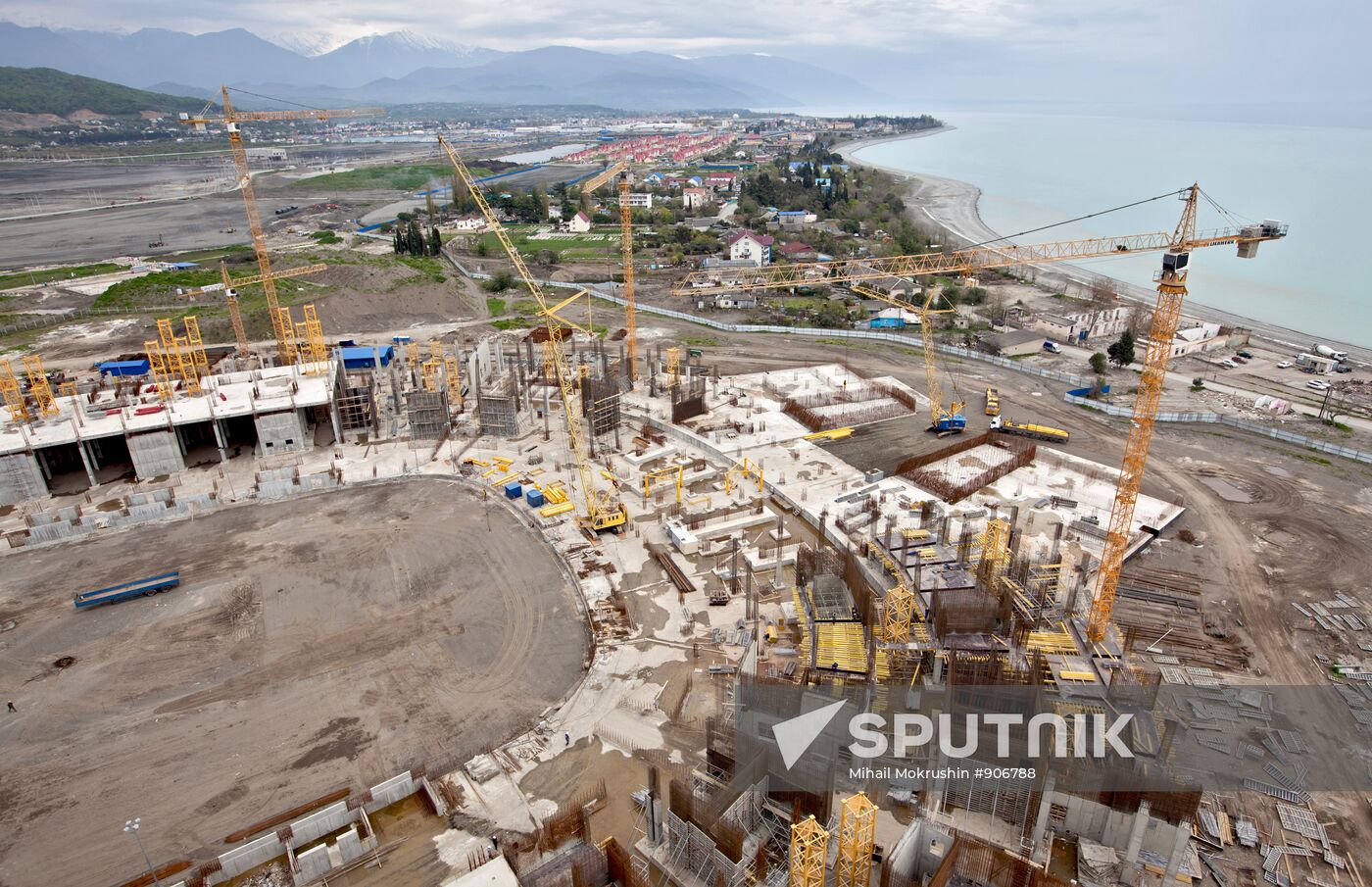 Construction of Olympic facilities in Sochi