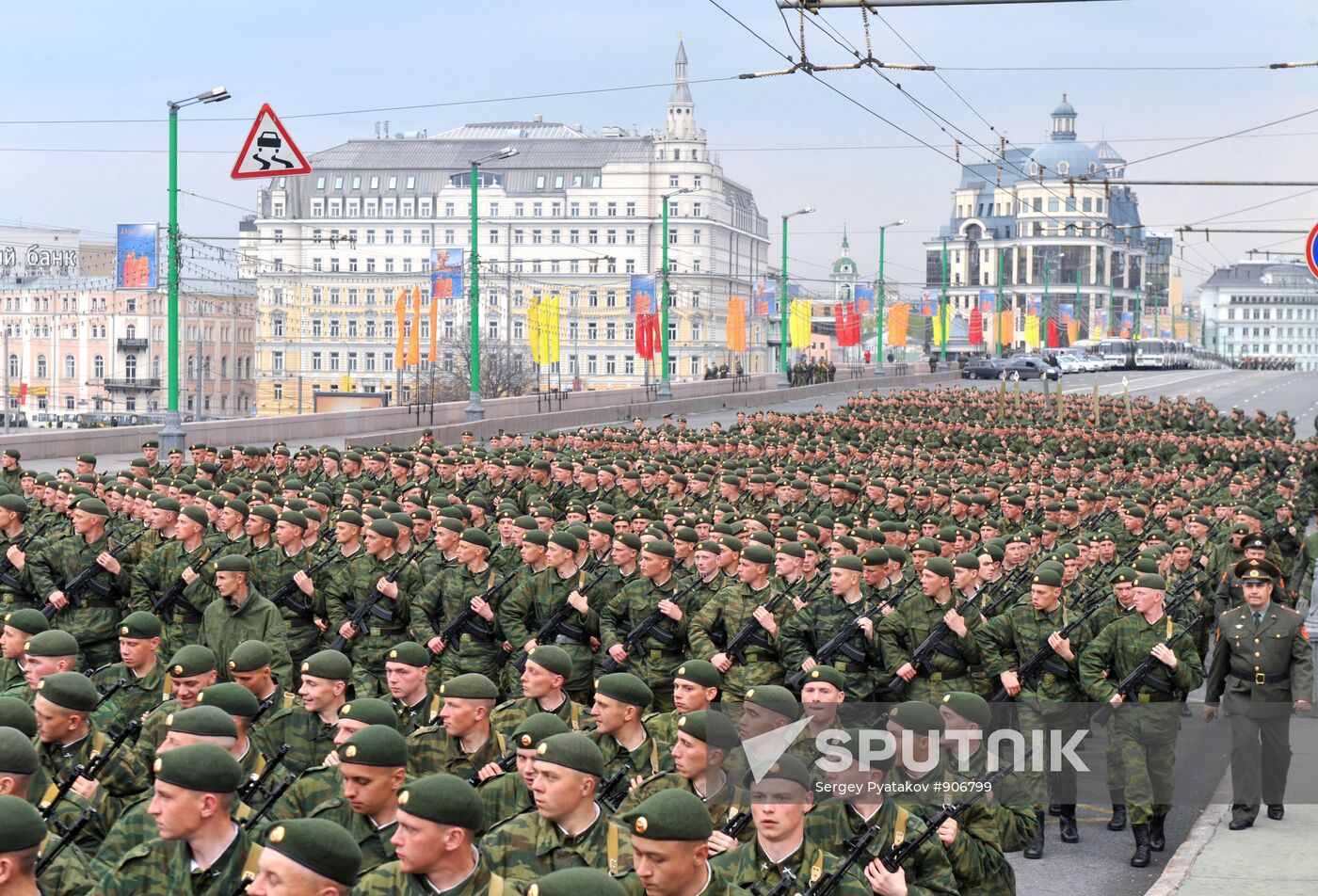 Rehearsal of Victory Parade on Red Square
