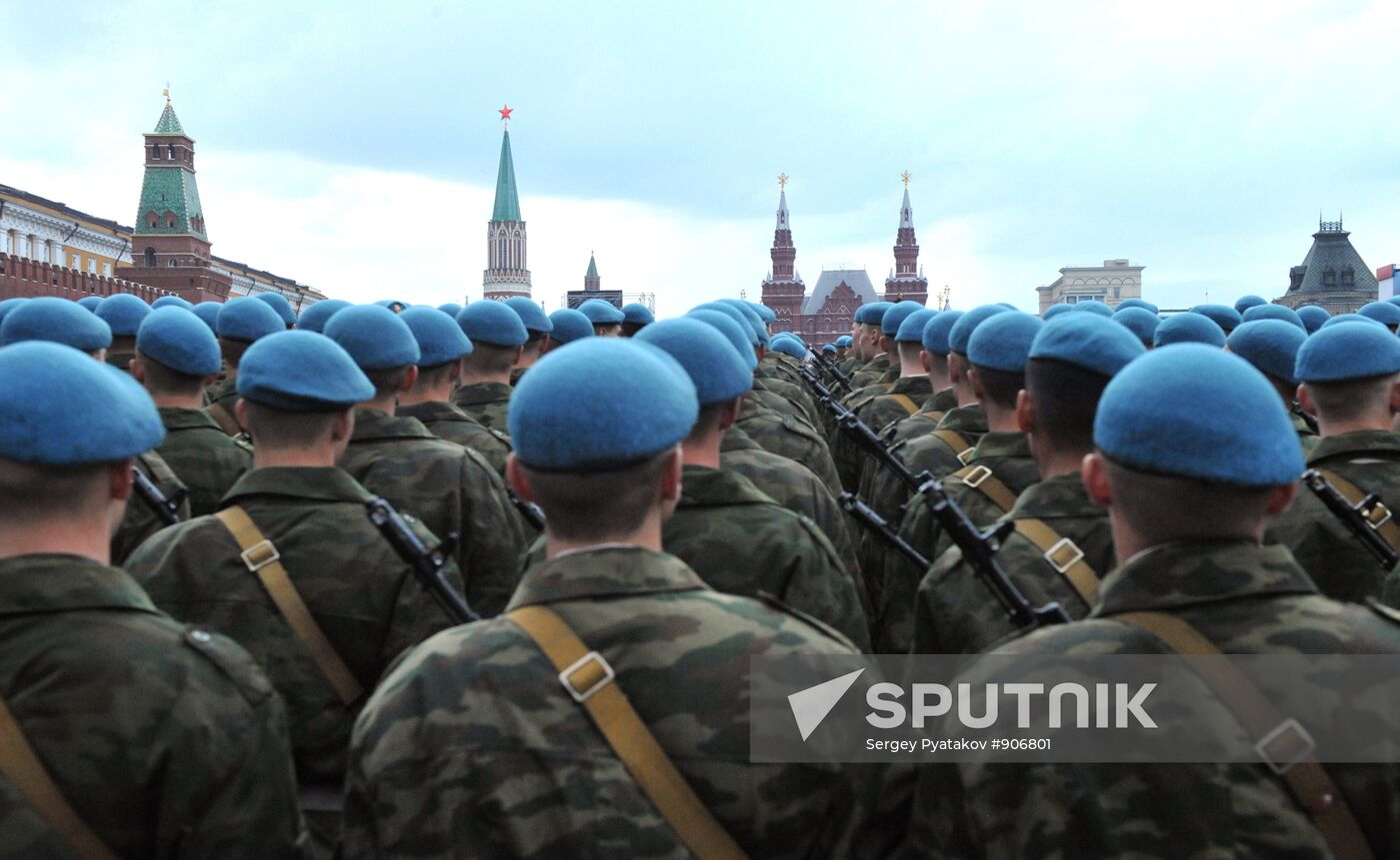 Rehearsal of Victory Parade on Red Square