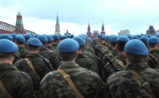 Rehearsal of Victory Parade on Red Square