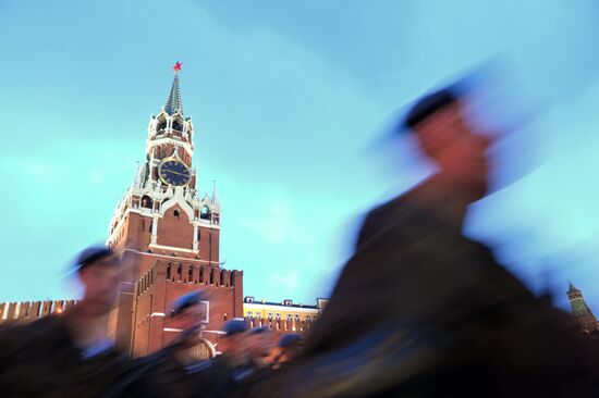 Rehearsal of Victory Parade on Red Square