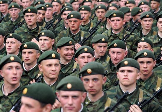 Rehearsal of Victory Parade on Red Square