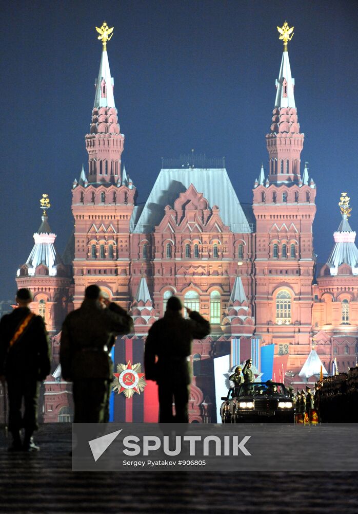 Rehearsal of Victory Parade on Red Square