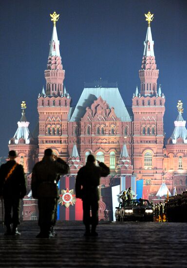 Rehearsal of Victory Parade on Red Square