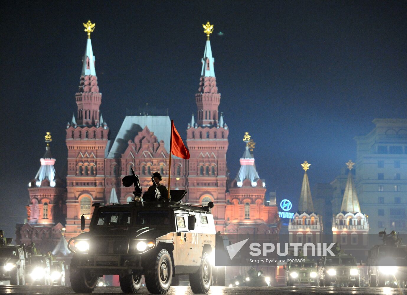 Rehearsal of Victory Parade on Red Square