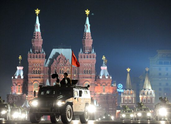 Rehearsal of Victory Parade on Red Square