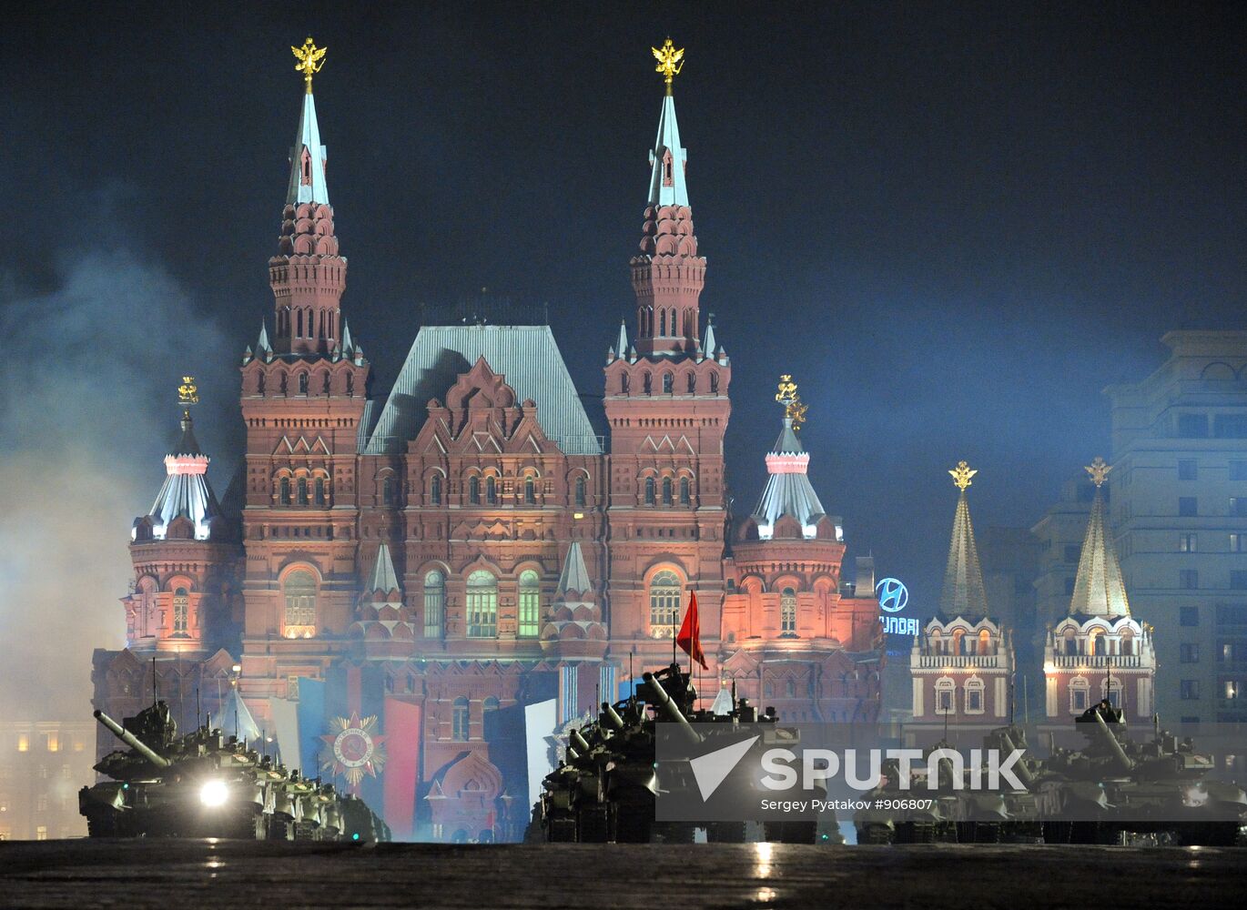 Rehearsal of Victory Parade on Red Square