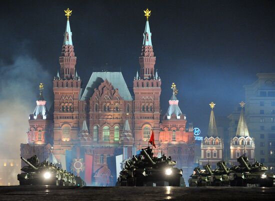 Rehearsal of Victory Parade on Red Square