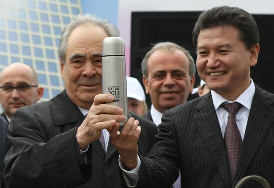 Kirsan Ilyumzhinov and Mintimer Shaimiyev
