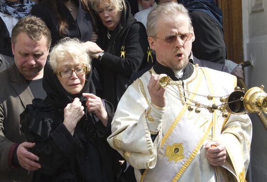 Funeral service for People's Artist of Russia Alexander Lazarev