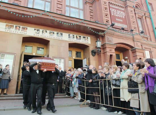 Funeral service for People's Artist of Russia Alexander Lazarev
