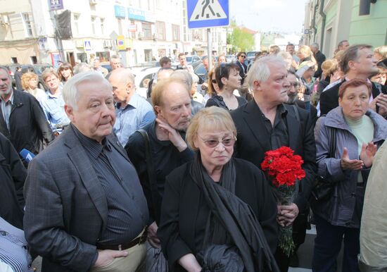 Funeral service for People's Artist of Russia Alexander Lazarev