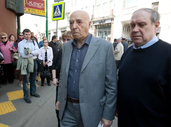 Funeral service for People's Artist of Russia Alexander Lazarev