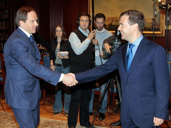 Dmitry Medvedev meets with Leo Kuznetsov