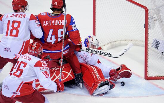Ice Hockey. World Championship. Russia vs. Denmark