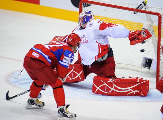 Ice Hockey. World Championship. Russia vs. Denmark