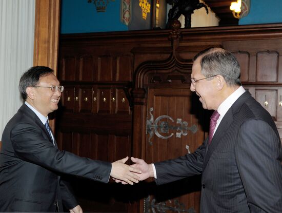 Sergei Lavrov meets Yang Jiechi