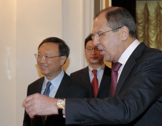 Sergei Lavrov meets Yang Jiechi
