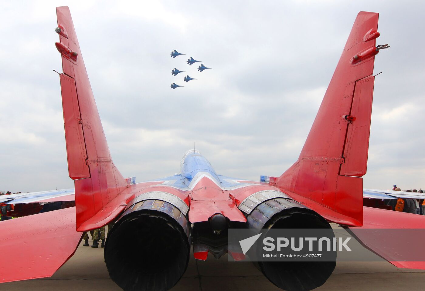 Strizhi aerobatic display team celebrate their anniversary