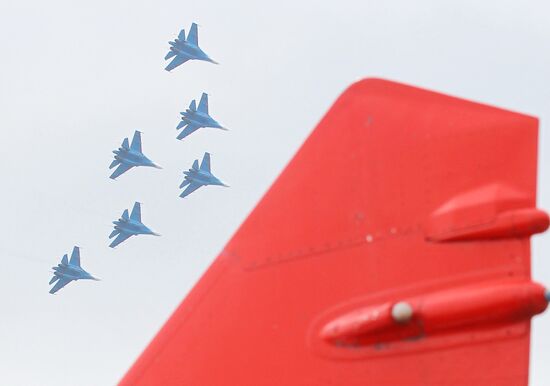 Strizhi aerobatic display team celebrate their anniversary