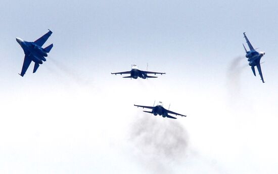 Strizhi aerobatic display team celebrate their anniversary