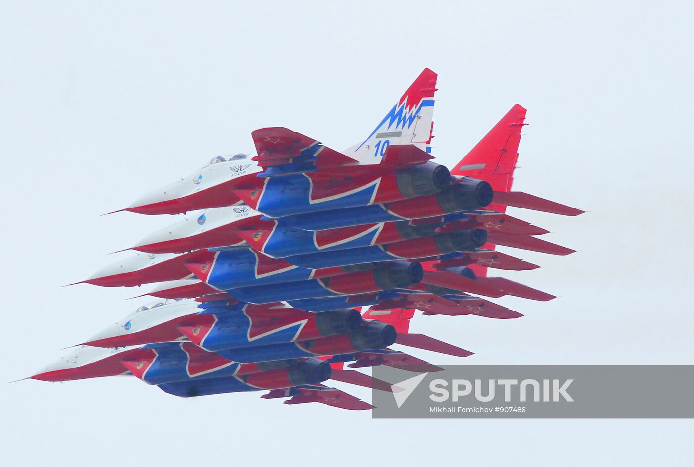 Strizhi aerobatic display team celebrate their anniversary