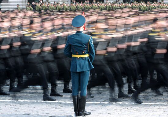 Victory Parade's general rehearsal on Red Square