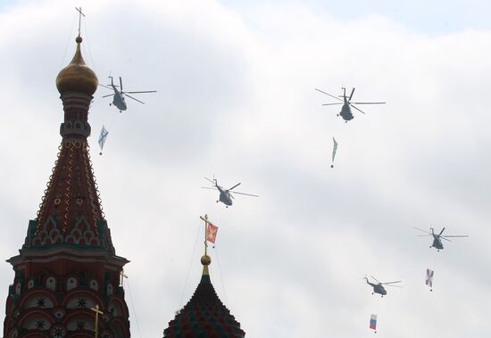 Victory Parade's general rehearsal on Red Square