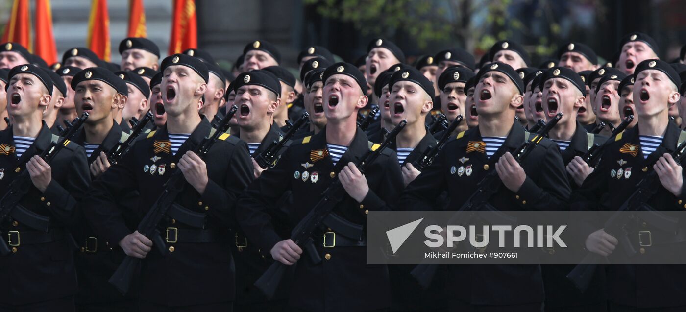 Victory Parade's general rehearsal on Red Square