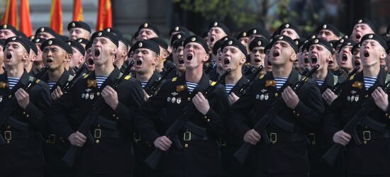 Victory Parade's general rehearsal on Red Square