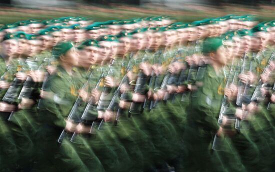Victory Parade's general rehearsal on Red Square
