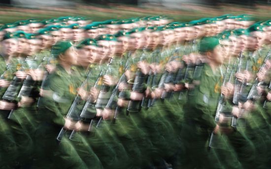 Victory Parade's general rehearsal on Red Square