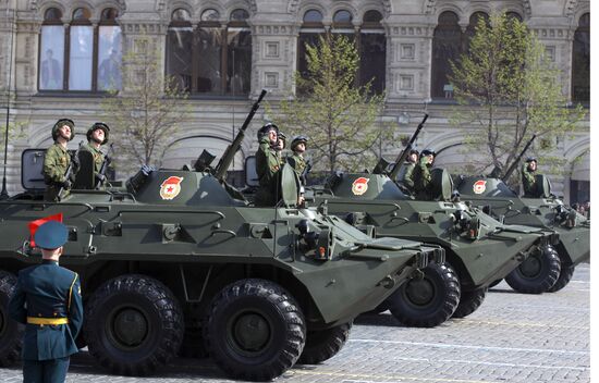 Victory Parade's general rehearsal on Red Square