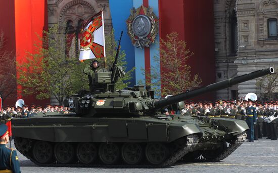 Victory Parade's general rehearsal on Red Square