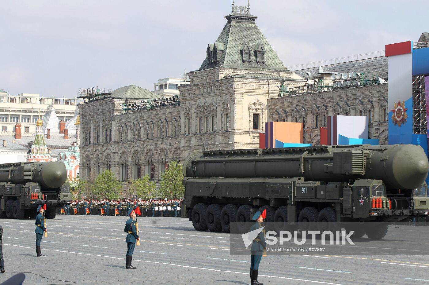 Victory Parade's general rehearsal on Red Square