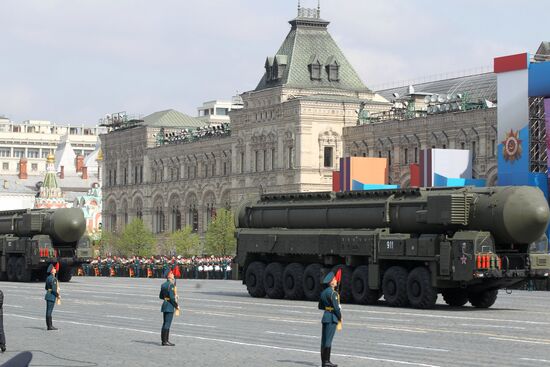 Victory Parade's general rehearsal on Red Square