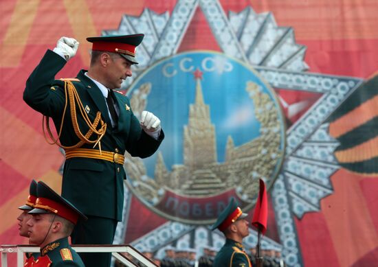 Dress rehearsal of Victory Day Parade in St. Petersburg