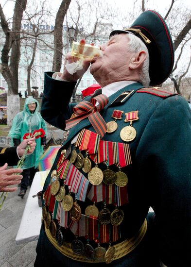 Victory Parade held in Russian regions. Vladivostok