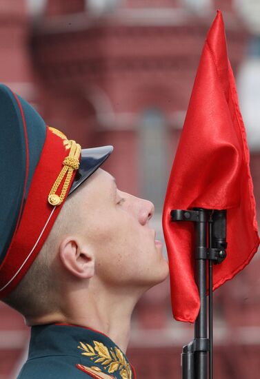 Military parade on 66th anniversary of Victory in WWII