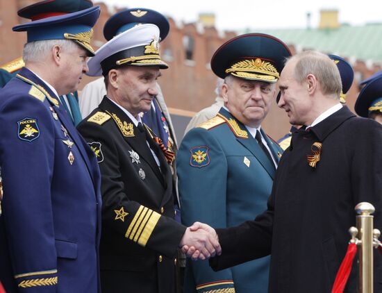 V. Putin attends Victory Parade, Red Square